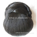 Fantasy synthetic women hair bun pieces, black color #1#2#4 bun hairpieces